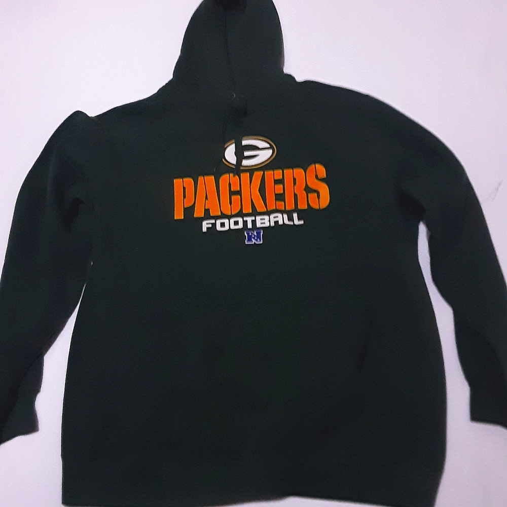 NFL team apparel Green Bay Packers sweatshirt with hood size xl - Picture 5 of 8